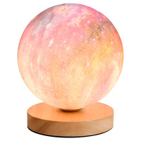 Nouveau Style PLA impression 3D lune planète lumière G9 ampoule décor à la maison lumières Led prise 6 "lune décoration Led Table lune lampe