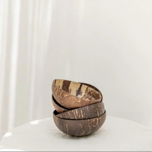 ชามเปลือกมะพร้าวขัดเงาด้วยมือ ทนทาน น้ำหนักเบา เป็นมิตรกับสิ่งแวดล้อม สำหรับสมูทตี้ สลัด ผลไม้ ข้าว ใช้เสิร์ฟในครัว - Product Image 1