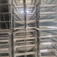 Chemin de câbles robuste à marches soudées, galvanisé à chaud, renforcé, haute capacité de charge pour la construction de centrales électriques