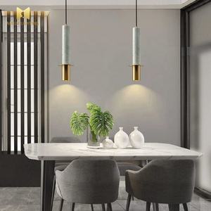 新しい推奨北欧シンプルモダンマーブルLEDライトラインバーレストランベッドサイド廊下ペンダントライト - Product Image 5