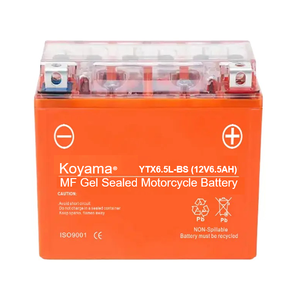 Batería portátil MF para motocicleta Gel 12V6.5Ah, baterías de plomo-ácido de arranque automático para embarcaciones de agua/ATV, fábrica <span class=keywords><strong>Koyama</strong></span> de alta calidad OEM - Product Image 2