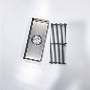 Cubierta extraíble <span class=keywords><strong>Rejilla</strong></span> Lavabo Escurridor Residuos Fregadero de cocina Rectangular Desagüe de piso de jardín - Product Image 3