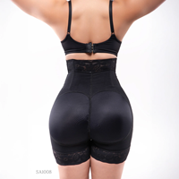 Shorts sculptants colombiens taille haute pour rehausser les fesses et sculpter la taille |   Compression de l'abdomen et des hanches