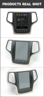 Lecteur DVD de voiture Android 2 Din vertical 9.7 pouces pour jeep grand Cherokee 2014-2022 stéréo radio vidéo GPS navigateur écran tactile