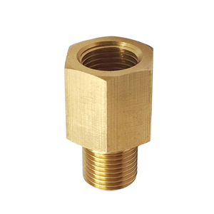 ข้อต่อลดขนาดเกลียวทองเหลือง 1/8NPT เป็น 1/8BSPT สำหรับเกจวัดแรงดัน ชิ้นส่วนกลึง CNC รุ่น JXSS018 - Product Image 3