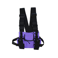 Sac de poitrine tactique unisexe Streetwear Multifonction Cool Vest Hip Hop Pack Sac de poitrine unisexe à la mode pour la randonnée inspirée