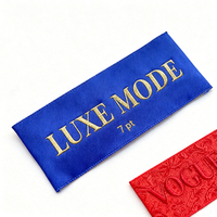 Étiquettes de vêtements tissées personnalisées autocollantes pour vêtements, jeans, étiquettes de marque privée, écologiques, lavables, gravure de vêtements