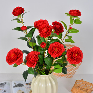Flor Artificial de Camelia de Seda, Rama Individual, Impermeable, Decoración para el Hogar, Día de San Valentín - Product Image 3