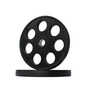 Vente <span class=keywords><strong>en</strong></span> gros de disques de poids <span class=keywords><strong>en</strong></span> <span class=keywords><strong>fonte</strong></span> Plaques de pare-chocs à 7 trous Gym Fitness 1.25kg-25kg Plaques de poids à poignée <span class=keywords><strong>en</strong></span> caoutchouc - Product Image 5