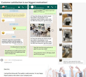 トラディショナル ベージュ 張地 レザー ボタン パースンズ ダイニングチェア 木製 椅子 クラシック フォーマル ダイニング用 - Product Image 4