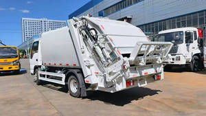 Camion compacteur de déchets 100P 4x2 120HP 5cbm 5m3 avec chargeur arrière hydraulique pour la collecte des déchets - Product Image 6