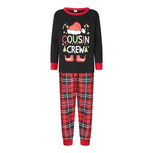 Pyjama d'hiver unisexe en coton à manches longues pour la famille et Noël Ensemble parent-enfant Vêtements de maison pour père et mère Vêtements de nuit pour enfants - Product Image 6