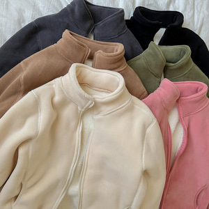 Vestes pour filles Kippo, vêtements chauds pour enfants, en polaire extra épaisse, rembourrés en polyester, avec tissu imprimé - Product Image 5