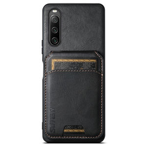PU cuir support portefeuille fonctions fentes pour cartes housse de téléphone pour <span class=keywords><strong>Sony</strong></span> Xperia 10 V IV - Product Image 4