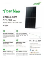 Jinko modul PV untuk komersial rumah, agen Tiger Pro Panel surya harga 575W 580W 585W 590W 595W 600Watt