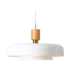 SIMIG moderno ciondolo a 2 livelli luce bianca opaca in <span class=keywords><strong>legno</strong></span> <span class=keywords><strong>naturale</strong></span> ottone accento di metà secolo <span class=keywords><strong>lampadario</strong></span> per cucina da pranzo - Product Image 1