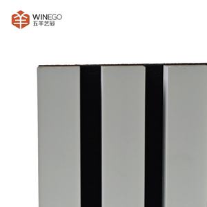 와인고 흡음 아쿠스틱 벽 패널 배경 목재 슬랫 벽 패널 나사 설치 목재 아쿠스틱 슬랫 벽 패널 - Product Image 2