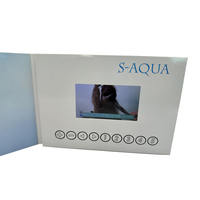 Brochure vidéo personnalisée, format 2,4/5/7/10 pouces, carte de vœux LCD, envoi vidéo LCD, brochure vidéo TFT