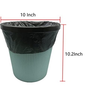 Sacs poubelles en plastique PE noir de haute qualité OEM, sacs poubelles jetables imperméables pour les déchets ménagers généraux - Product Image 4