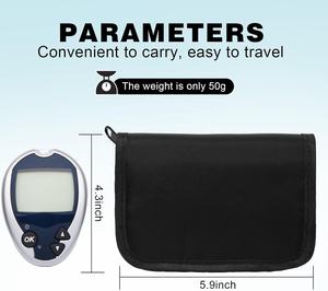 Estuche de herramientas EVA de viaje personalizado para <span class=keywords><strong>One</strong></span> <span class=keywords><strong>Touch</strong></span> Ultra 2/Accu Chek Monitor de <span class=keywords><strong>glucosa</strong></span> en sangre Estuche de transporte Organizador para diabéticos Bolsa de transporte - Product Image 5