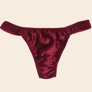 Ready-to-Ship Breathable Mulberry Silk Dobby Fabric Sexy Underwear Large-size <strong>Crotchless</strong> <strong>Panties</strong> <strong>for</strong> <strong>Men</strong> - Product Image 1