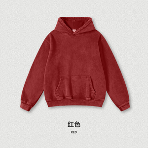 Sudadera de Forro Polar con Impresión Digital DTG, Color Negro Sólido, Ropa Urbana de Otoño Invierno, Tejido de Mezcla de Poliéster y Algodón - Product Image 4