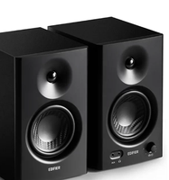 Enceinte de monitoring professionnelle Edifier MR4, système audio 2.0 pour ordinateur, téléviseur, bureau et salon, enceinte en bois