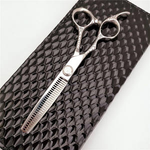 Tijeras de peluquería Precious para zurdos, de 6.0 pulgadas, para entresacar, de acero inoxidable 440C, mango irregular, modelo Moon Dance PM-6.0 - Product Image 5