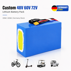 EU Stock Custom 48V 60V <b>72V</b> Lithium <b>Battery</b> Pack for EV Conversion Ebike Scooter OEM ODM Golf Cart Tricycle Plug Connector - Product Image 1