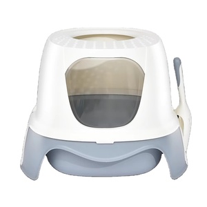 Pakeway 2025ใหม่กล่องทรายแมวแบบปิดทำความสะอาดตัวเองสำหรับห้องสุขาแมวถาดทรายแมวขนาดใหญ่ - Product Image 1