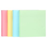 Bloc-notes autocollant carré transparent vintage, élégant, 20x14cm, personnalisable, en papier, marque KJ, notes adhésives, carnet d'écriture