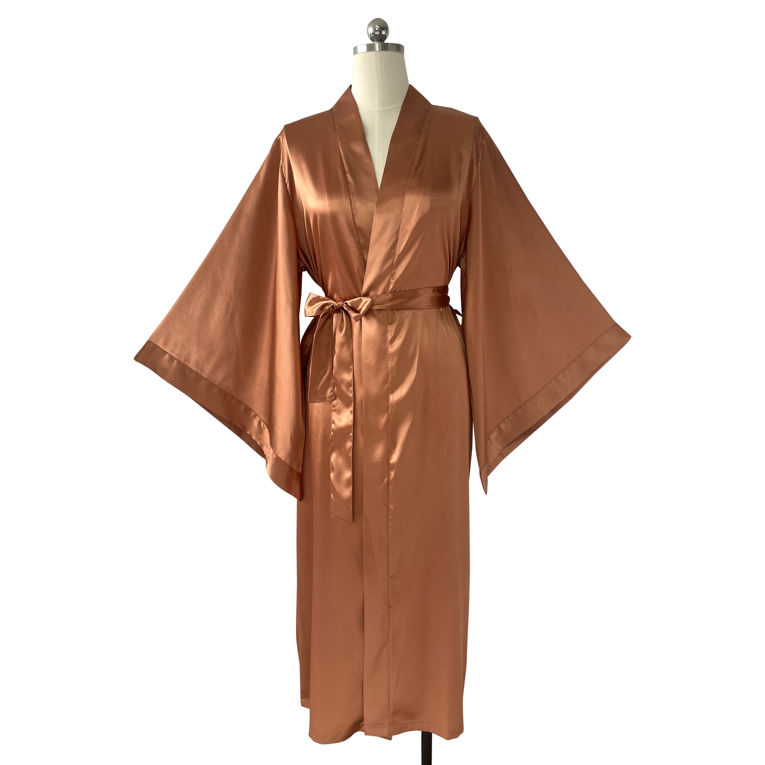 sage green satin dress