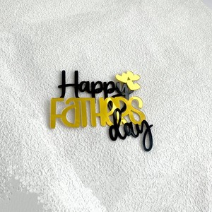 Honey And Sweetness Fathers Day <b>Cake</b> <b>Decoration</b> Acrylic Cupcake Topper Ins Style Father's Day Party <b>Supplies</b> - Product Image 6