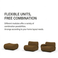 CE Minimalistisches Ecksofa aus Schaumstoff im Karton Vakuumkomprimiertes Sofa Wohnzimmer-Couch