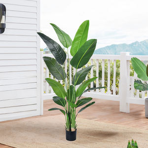 Pianta Artificiale Realistica di 1,8 m, Palma del Viaggiatore o Uccello del Paradiso con Vaso, Finta Palma Bananiera per Decorazioni Interne ed Esterne - Product Image 3