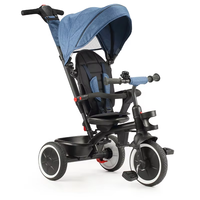 Tricycle pliant pour bébé, fourni par l'usine, pour enfants de 0 à 6 ans, avec frein et capote