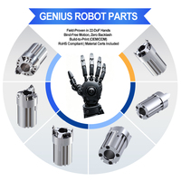 Articulaciones de mano robótica industrial (22-DoF) de bajo holgamiento para robots de manipulación de contenedores, proveedor de articulaciones de dedo robóticas de disco