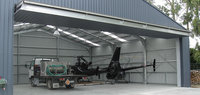 Bâtiment modulaire d'entrepôt de hangar d'atelier de structure métallique de fer pour des services de fabrication d'industrie