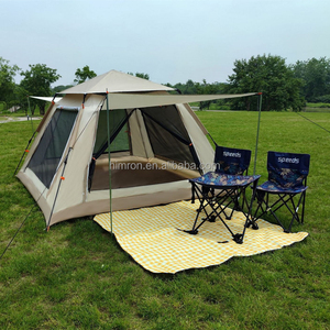 Tente familiale à double <span class=keywords><strong>couche</strong></span> en fibre de verre, ouverture et fermeture automatiques rapides, imperméable, installation facile pour une utilisation en extérieur - Product Image 3