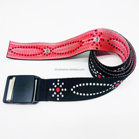 Ceinture tactique en tissu nylon tissé avec logo jacquard personnalisé 3CM, boucle magnétique, pour homme, idéale pour le sport et le ski