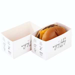 Boîtes en papier personnalisées à bas prix pour emballages de dessins animés, boîte à sandwichs pour petit-déjeuner, boîte à sandwichs, emballage alimentaire à emporter, boîte alimentaire - Product Image 2