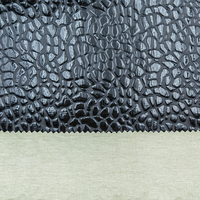 Dernier design, texture de pierre tridimensionnelle, cuir synthétique PU, tissu tissé, doublure 330GSM, sacs pour vêtements, chaussures