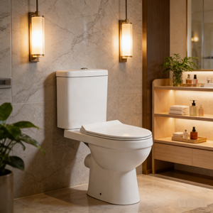 WC portable en céramique à évacuation par le sol (P-trap) 651*369*815mm, haute qualité, prix abordable, service attentif - Product Image 5