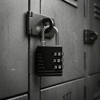 Cadenas à combinaison miniature durable SKG-523 en alliage de zinc, serrure de sécurité à 3 chiffres pour bagages, valises et casiers de sport