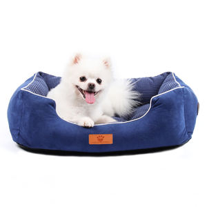 Hundes ofa Hot Sale Luxus Hunde bett Soft Warm Long Plüsch Square Kennel Hunde bett - Product Image 1