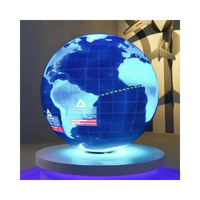 Pantalla LED Esférica Circular Flexible de 360 Grados, Forma Creativa, P2.5 mm, 1m, Color RGB Completo