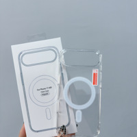 Nouvelle Coque Transparente Magnétique Puissante de Haute Qualité en Acrylique pour la Série iPhone 17