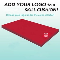 Tapis de gymnastique pliable de haute qualité, écologique, personnalisable, garni de vinyle et de polyester, pour la gymnastique et les sauts