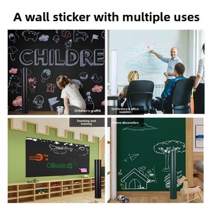 Adesivo da parete lavagna lavagna impermeabile moderna lavagna riciclabile UV rivestito per ufficio materiale didattico gesso Poster del Campus - Product Image 2
