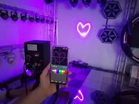 Projecteur laser 3W Batterie sans fil APP 3D Laser Cube Projector